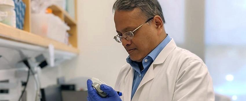 Santanu Dasgupta, Ph.D., assistant professor of pathology along with other researchers has identified a potential biomarker. 