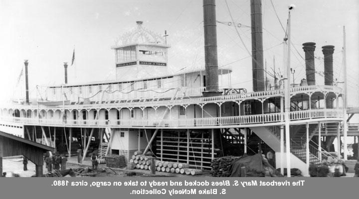 The riverboat Mary S. Blees circa 1880